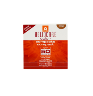 Heliocare compact, Oil free easy-to-apply SPF50+, brown facial make-up for combination & oily skin