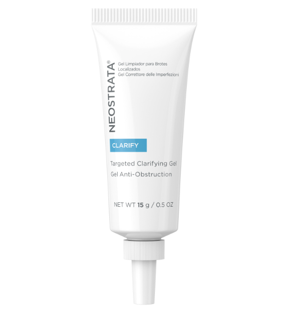 targeted clarifying gel for acne blemishes, oily breakout prone skin and other skin imperfections