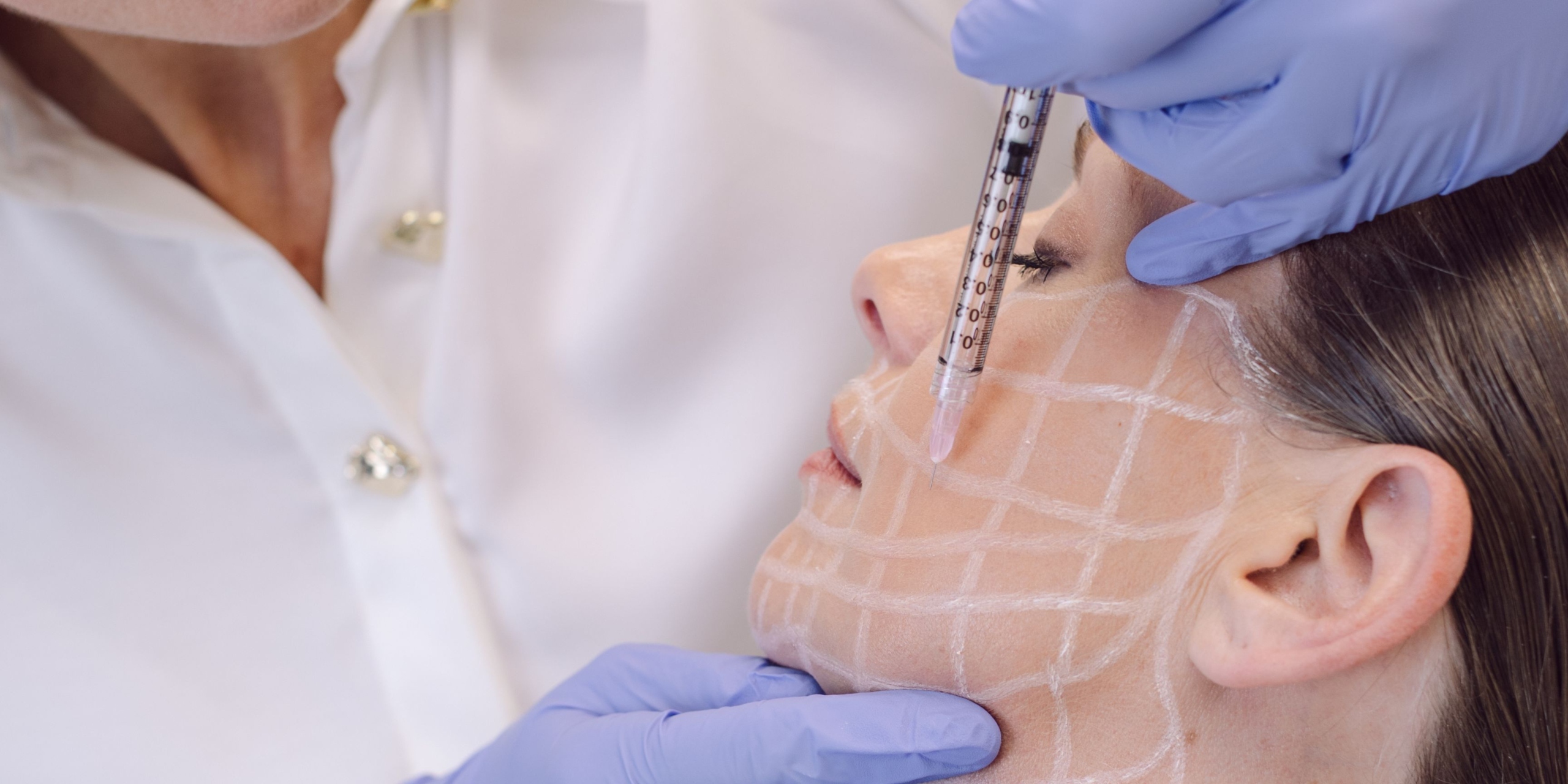 Woman getting biostimulator injections at Dr Nerina Wilkinson and Associates